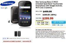 Samsung Nexus S za $299