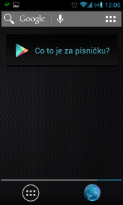 Sound Search for Google Play si vytáhněte na plochu