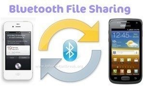 bluetooth file sharing iphone 4s