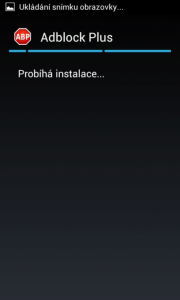 Adblock Plus 1.1: aplikace se instaluje