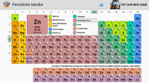 Periodická tabulka pro Android