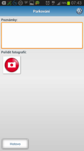 Volkswagen Service: přidání fotky a komentáře