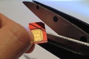 oříznutí microSIM nanoSIM v domácích podmínkách