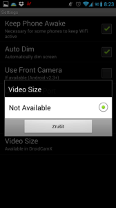 Nastavení DroidCam Wireless Webcam