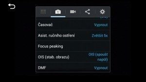 Samsung Galaxy NX - nastavení fotoaparátu 2