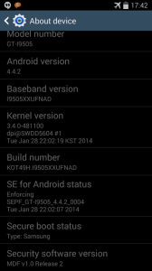 Android 4.4.2 KitKat pro Samsung Galaxy S4 (GT-I9505)