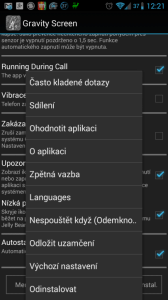 Česká nabídka Menu