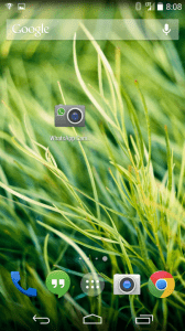 whatsapp camera widget