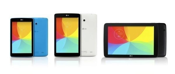 LG G Pad 7.0, LG G Pad 8.0 a LG G Pad 10.1