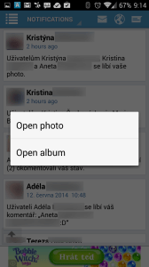 Otevření příspěvku - fotografie