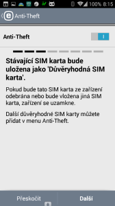 Nastavení důvěryhodné SIM