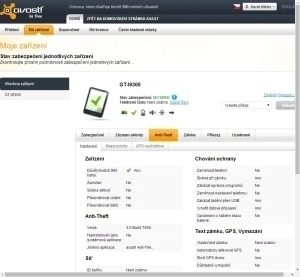 Webové rozhraní my.avast.com