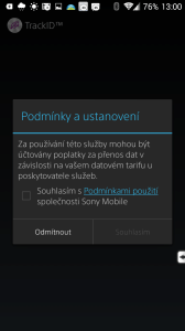 Souhlas s podmínkami