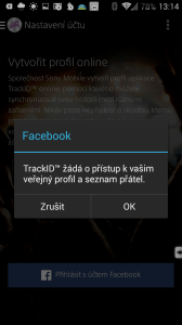 Požadavek na přístup k FB
