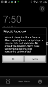 Propojení s Facebookem