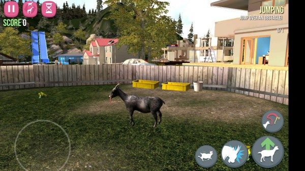 Goat Simulator dvorek 1