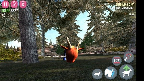 Goat Simulator vrchní tlačítka