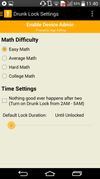 Drunk Lock