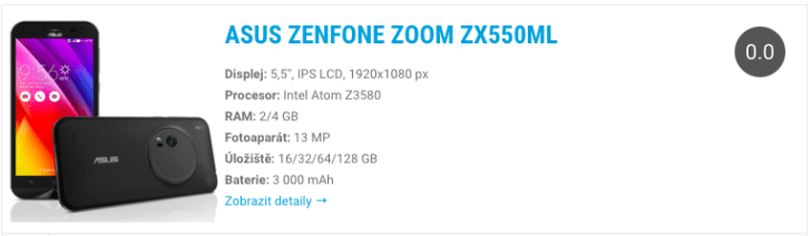 Asus ZenFone Zoom ZX550ML