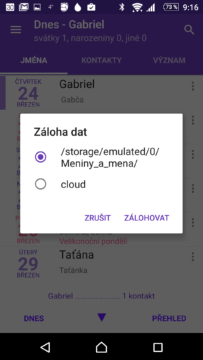 Záloha a obnova dat