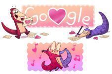 Valentýn Google Doodle