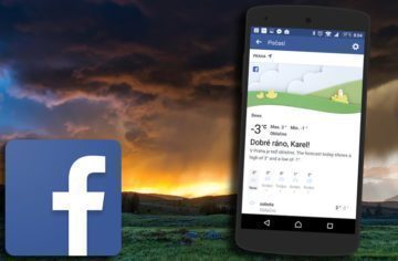 Ve Facebooku pro Android se skrývá aplikace pro předpověď počasí