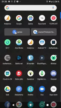 Android 9 Pie manu aplikace