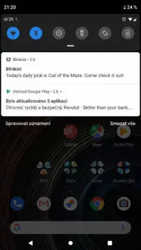 Android 9 Pie notifikace