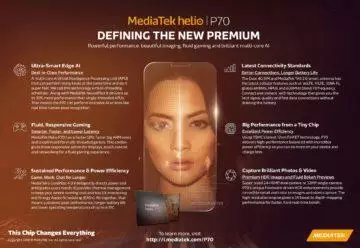 MediaTek Helio P70 infografika