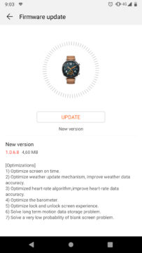 huawei watch gt aktualizace hodinek 2019