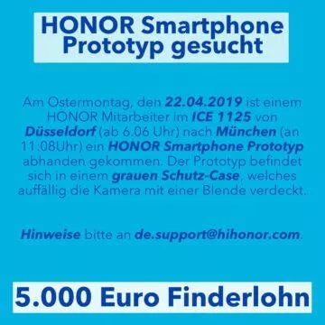 honor ztraceny prototyp