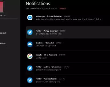 notifikace your phone microsoft windows android