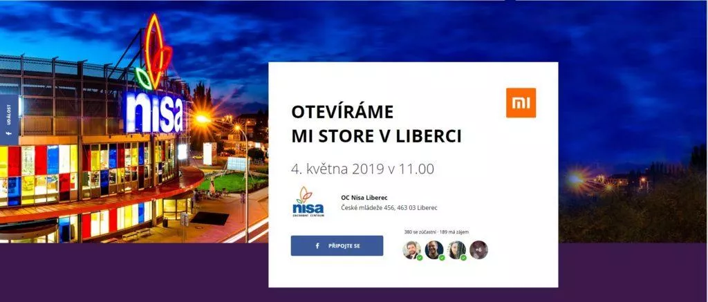 Xiaomi Mi Store Liberec pozvanka