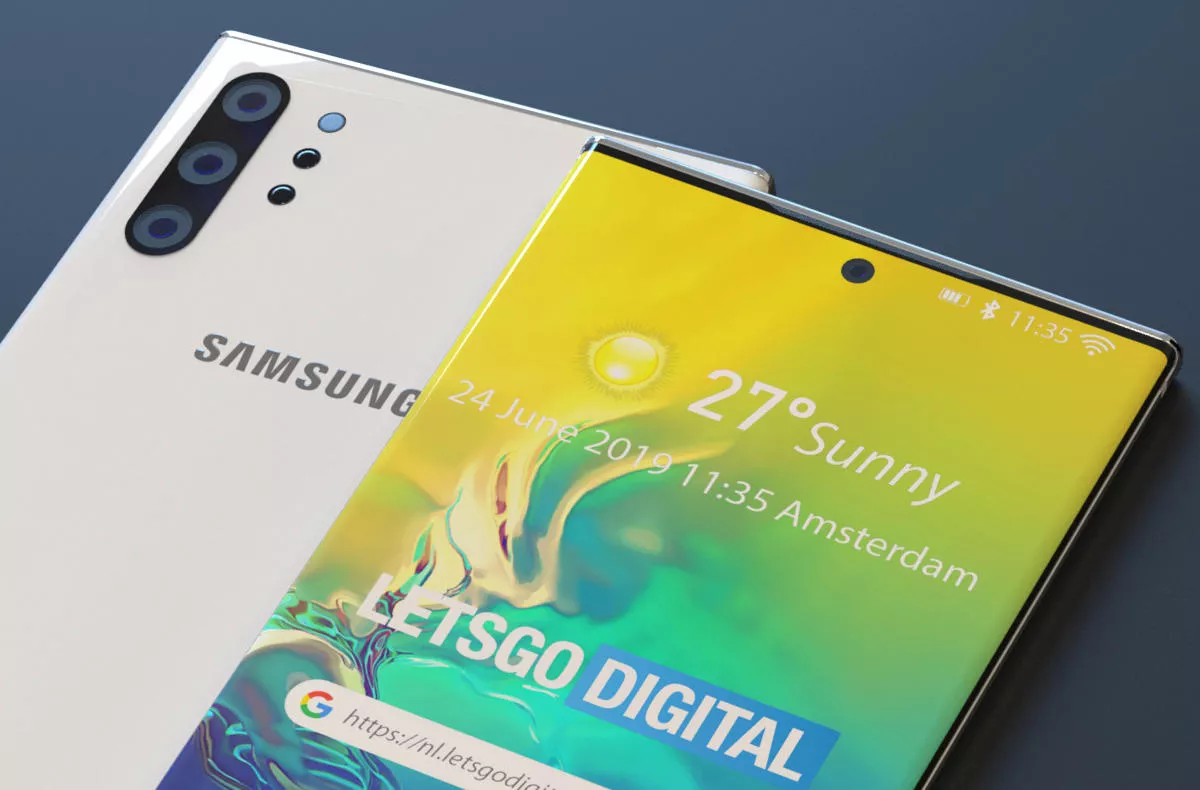 samsung galaxy note 10 plus render