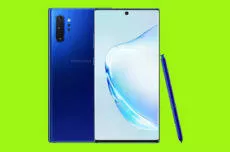 galaxy note 10 + aura blue