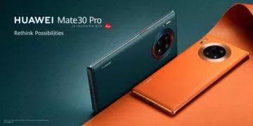 Huawei Mate 30 Pro Vegan Leather Orange Vegan Leather Green