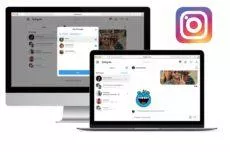 Instagram chat na webu