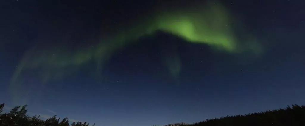 Street View polární záře Pitkäjärvi