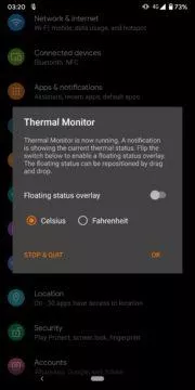 Thermal Monitor - sledujte teplotu telefonu