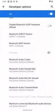 Android 11 Developer Preview 2 Bluetooth HD audio