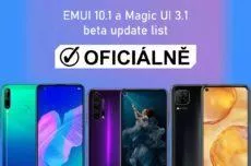 beta update EMUI 10.1 magic UI 3.1 oficiálně