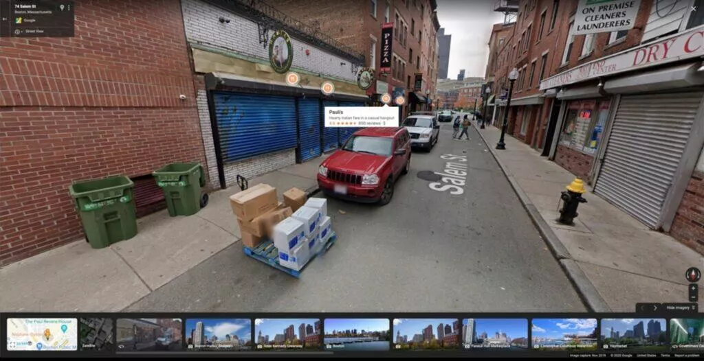 Street View nové popisky ukázka web