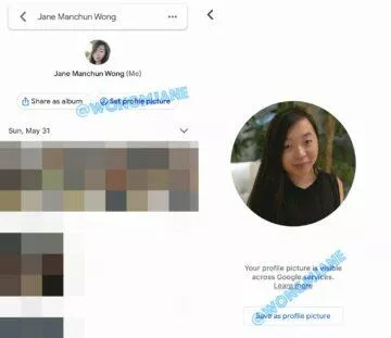 změna profilové fotografie Fotky Google Jane Manchun Wong