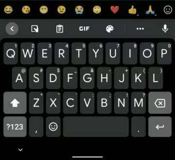 Gboard klávesnice nové písmo