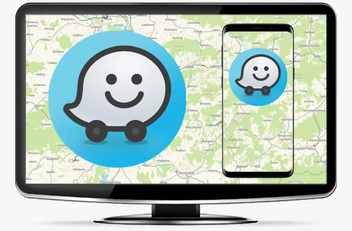 Waze převod trasy z počítače do mobilu náhled