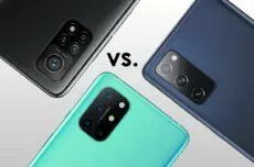 porovnání Samsung Galaxy S20 FE OnePlus 8T Xiaomi Mi 10T Pro