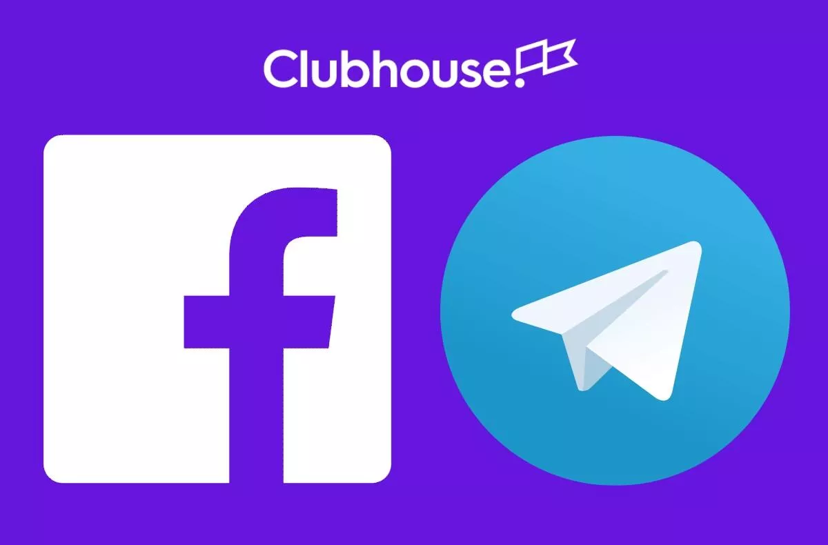 facebook telegram clubhouse