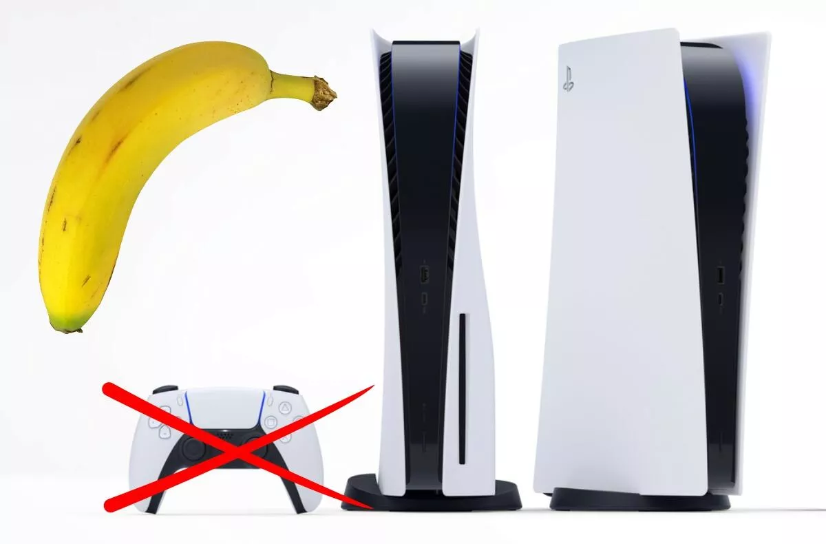 playstation ovladac banan