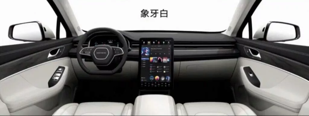 Huawei elektroauto SERES SF5 interiér palubní deska