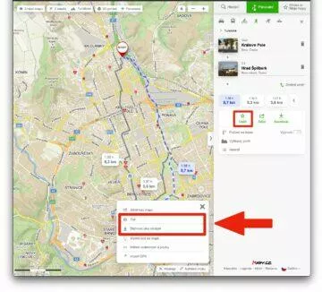 jak naplánovat výlet mapy.cz - tisk